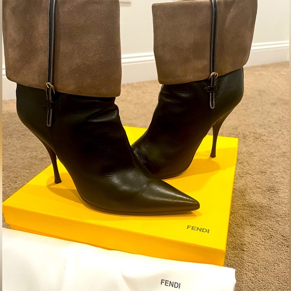 Vintage Fendi Casadei Ankle Boots- Excellent Condition Size 38 - Picture 1 of 6